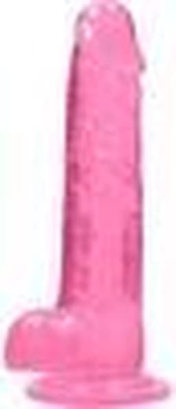 6" / 15 cm Realistic Dildo With Balls - Pink — thumbnail 1