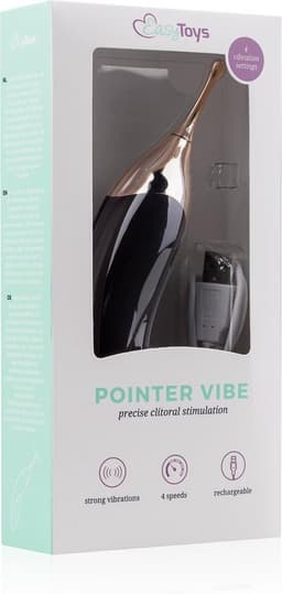 EasyToys - Pointer Vibe - Oplaadbaar - PinPoint Vibrator - Vibrators voor Vrouwen en Mannen - Sex Toys voor Vrouwen - Clitoris Stimulator - Zwart — thumbnail 2
