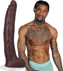 Damion Dayski Realistic Ultraskyn Dildo 12 / 30 Cm Chocolate — thumbnail 4