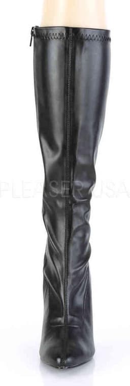 EU 40 = US 10 | SEDUCE-2000 | 5 Plain Stretch Knee Boot, Side Zip — thumbnail 2