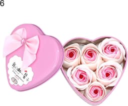 Zeep Bloem Geschenkdoos - Rozenboeket Cadeau - Romantische Sfeer - Handgemaakt Kwaliteit - 3 Bloemen - Roze — thumbnail 5
