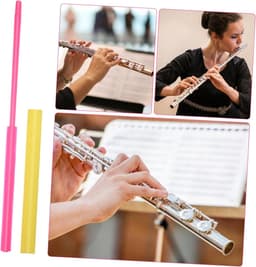 Fluit Reiniger - Schoonmaakstok - Instrument Onderhoud - Glad Gepolijst Oppervlak - 35.5 cm - Geel — thumbnail 5