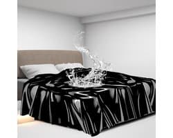 Oneay BDSM Waterdichte Sekslakens Seksspeeltjes, Vlekbestendige Lakens voor Seksspelletjes, Herbruikbare Speellakens Seksmeubels voor de Slaapkamer, Seksartikelen voor Volwassenen voor Koppels Kinky (Zwart,1*1,6m)