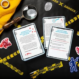 Crime Quiz - Waargebeurde Zaken - Spannende Vragen - 50 Kriminelle Verhalen - 116 x 162 cm - Witblauw — thumbnail 3