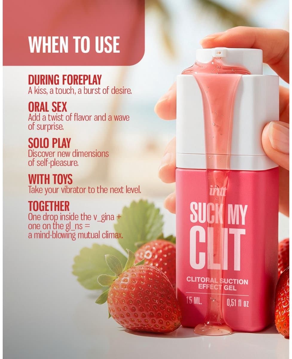 INTT - Suck My Clit Gel Tropical Mango - 15ml — afbeelding 1