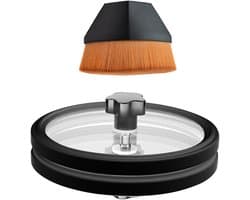 LP Reinigingsset - Vinyl Onderhoud - Platen Schoonmaken - Waterdichte Labelbescherming - 7 10 12 inch - Zwart