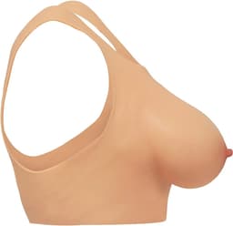 XR Brands AH075 - Perky Pair D-Cup Silicone Breasts - Beige — thumbnail 1