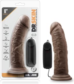 Dr. Skin - Dr. Joe Vibrator Met Zuignap 20 cm - Chocolate — thumbnail 3