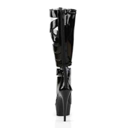 EU 36 = US 6 | DELIGHT-600-49 | 6 Heel, 1 3/4 PF Knee High Gladiator Boot, Back Zip — thumbnail 4