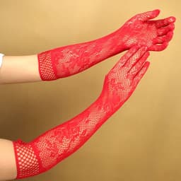 Handschoenen Visnet - Rood - Elastisch - One Size — thumbnail 2