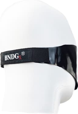 BNDGx® - Oog masker BDSM - Erotiek bondage Blinddoek sex speeltje voor koppels - Zwart - Mix van LATEX en polyester — thumbnail 4