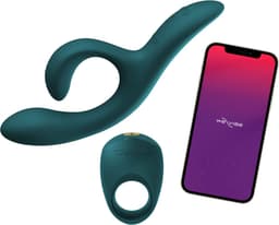 We-Vibe Nova 2 Groen Dual Stimulation Rabbit Vibrator & Pivot Vibrerende Cock Ring - Date Night App-gestuurde Koppels Seksspeeltjes Bundel - Rabbit Vibrator met 10 Vibratiestanden - Waterdicht - Rekbare Penisring — thumbnail 4