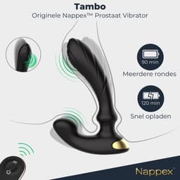 Prostaat Vibrator Mannen - Nappex™ Tambo Prostaat Stimulator - [ Incl. Krachtige Prostaat Thruster ] Vibrerende Buttplug - Anaal Vibrator - Dildo - Erotiek - Anale Speeltjes - Kamasutra - Sex Toys voor Mannen & Koppels - Zwart — thumbnail 3