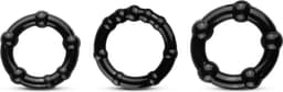 Cockring Set Super Stretch - Zwart — thumbnail 5