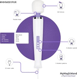 MyMagicWand - Magic Wand Vibrator - Ook Voor Massages - Oplaadbaar - Wandvibrator - Vibrator - Vibrators voor Vrouwen - Sex Toys voor Vrouwen - Vibrators - Paars — thumbnail 3
