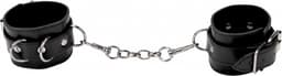 Ouch! Leren Handboeien met Schakelketting - Zwart — thumbnail 4