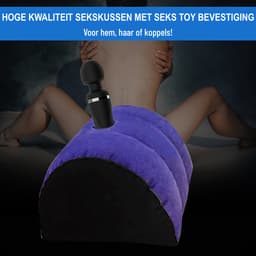 Heuts Goods Sex Kussen® - Sex Kussen - Half Moon - Sex Meubel - Sex Pillow - Seksspeeltjes voor koppel - Opblaasbaar Seks Kussen - Voor Mannen & Vrouwen - Seksspeeltjes — thumbnail 2