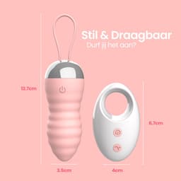 PureVibe® WaveGlow - Vibrerende eieren - Draagbare vibrerend ei met afstandsbediening - 10 vibratiestandjes - sex toys voor vrouwen en koppels - vibrators - vibrator - Erotiek - Seksspeeltjes — thumbnail 3