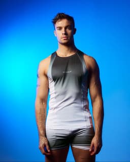SUPAWEAR SPR Gradient Black/White Multipack 1x Singlet + 1x Shorts - MAAT S — thumbnail 5