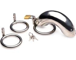 Roestvrij Stalen Penis Kooi Met 3 Ringen