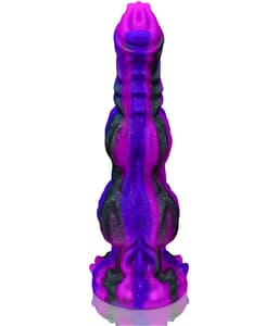 JustFun Fantasy Dildo - 30 CM - Met Zuignap - Sex Toys voor Mannen & Vrouwen - Monster Anal Plug XXL - Paars — thumbnail 1