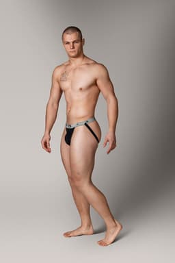 MM Sports The Original Swimmer/Jogger Jockstrap 1 inch Multipack 1x Black + 1x White + 1x Red - MAAT S - Heren Ondergoed - Jockstrap voor Man - Mannen Jock — thumbnail 2