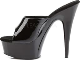 Pleaser - DELIGHT-601 Muiltjes - Paaldans schoenen - 36 Shoes - Zwart — thumbnail 3