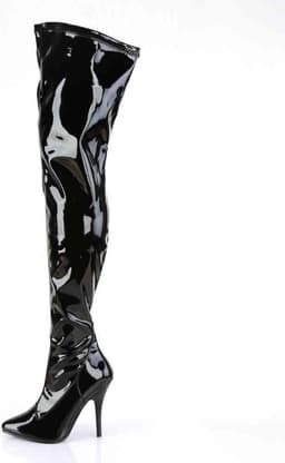 EU 45 = US 14 | SEDUCE-3000 | 5 Plain Stretch Thigh Boot — thumbnail 3