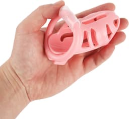 Banoch | Cockcage resin roze | 3 scharnierende ringen | 45 mm, 50 mm & 55 mm — thumbnail 2