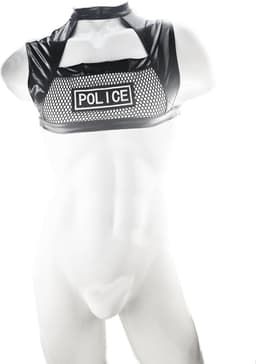 BNDGx® Sexy Cosplay Rollenspel kleding - Onesize - outfit heren Politie zwart wit set — thumbnail 4