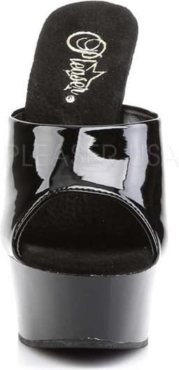 Pleaser - DELIGHT-601 Muiltjes - Paaldans schoenen - 43 Shoes - Zwart — thumbnail 4