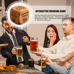 Drinkspellen - Feestspel Hout - Entertainment Feesten - Interactief Bord - 5 cm - Houtkleur — thumbnail 3