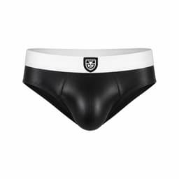 TOF Paris Fetish Brief Black/White - MAAT S - Erotisch Heren Ondergoed - Slip voor Man - Sexy mannen Slip — thumbnail 1