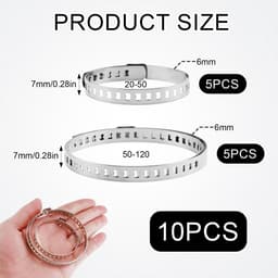 NTHProducts - Cardan Cross Chain - Universele Gimbalg Collar - Roestvrij staal - Corrosiebestendig - Eenvoudige installatie - Geschikt voor de meeste v... — thumbnail 4