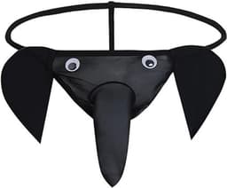 Go Go Gadget - String met Slurf - Olifant - Zwart - One size - 1 stuk — thumbnail 1