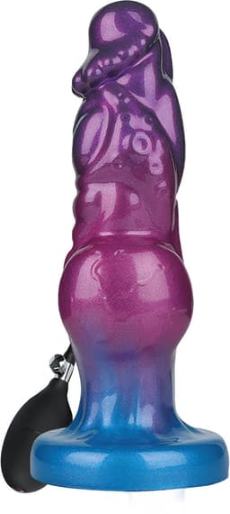 Power Monsters - Rift Titan - Opblaasbare Monster Dildo - 24 cm - Paars/Blauw — thumbnail 1