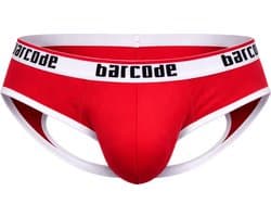 Barcode Berlin Maxime Backless Brief Red - MAAT XL - Erotisch Heren Ondergoed - Slip voor Man - Sexy mannen Slip