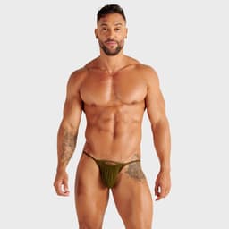 WOH heren microfiber G-string personal allure mesh groen — thumbnail 3