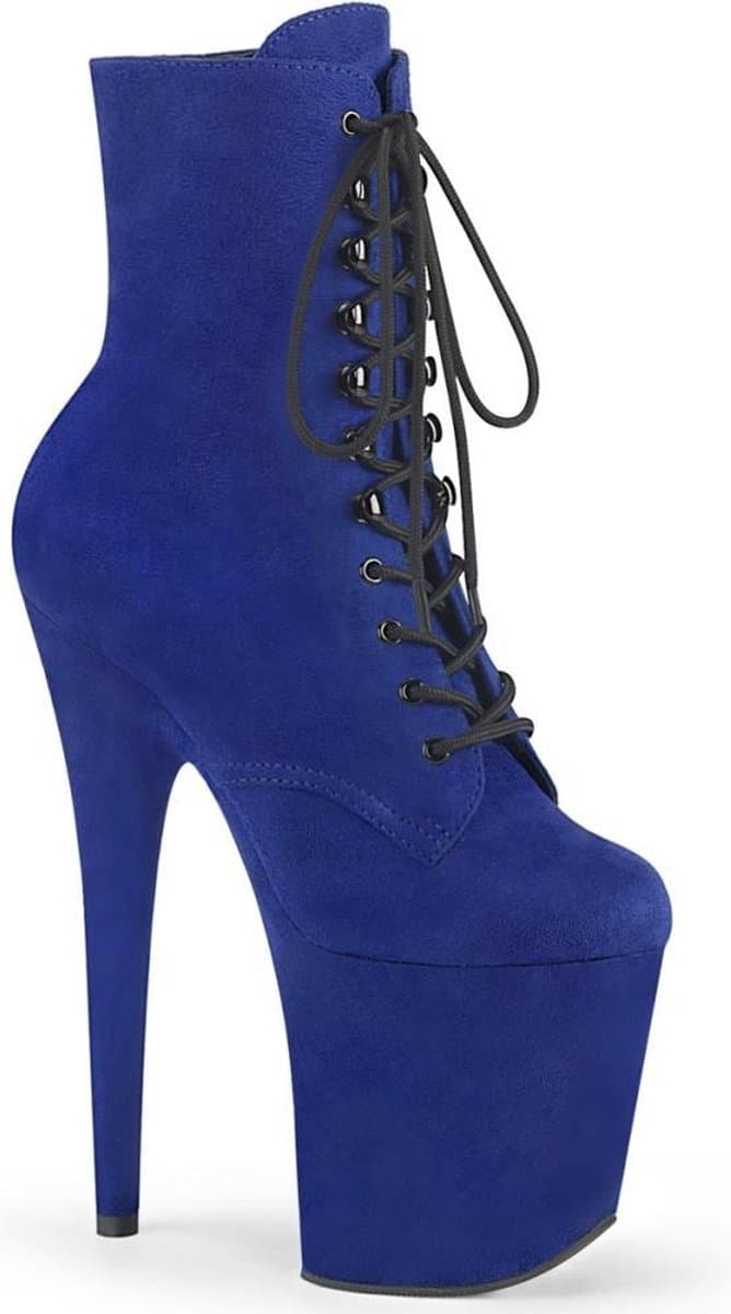 Pleaser - FLAMINGO-1020FS Plateau Laarzen, Paaldans schoenen - Paaldans schoenen - 35 Shoes - Blauw — afbeelding 1
