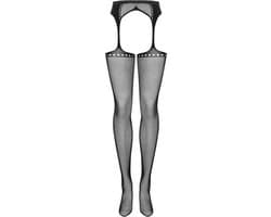 Obsessive Jarretel met Kousen - Erotische Lingerieset - One Size - Zwart