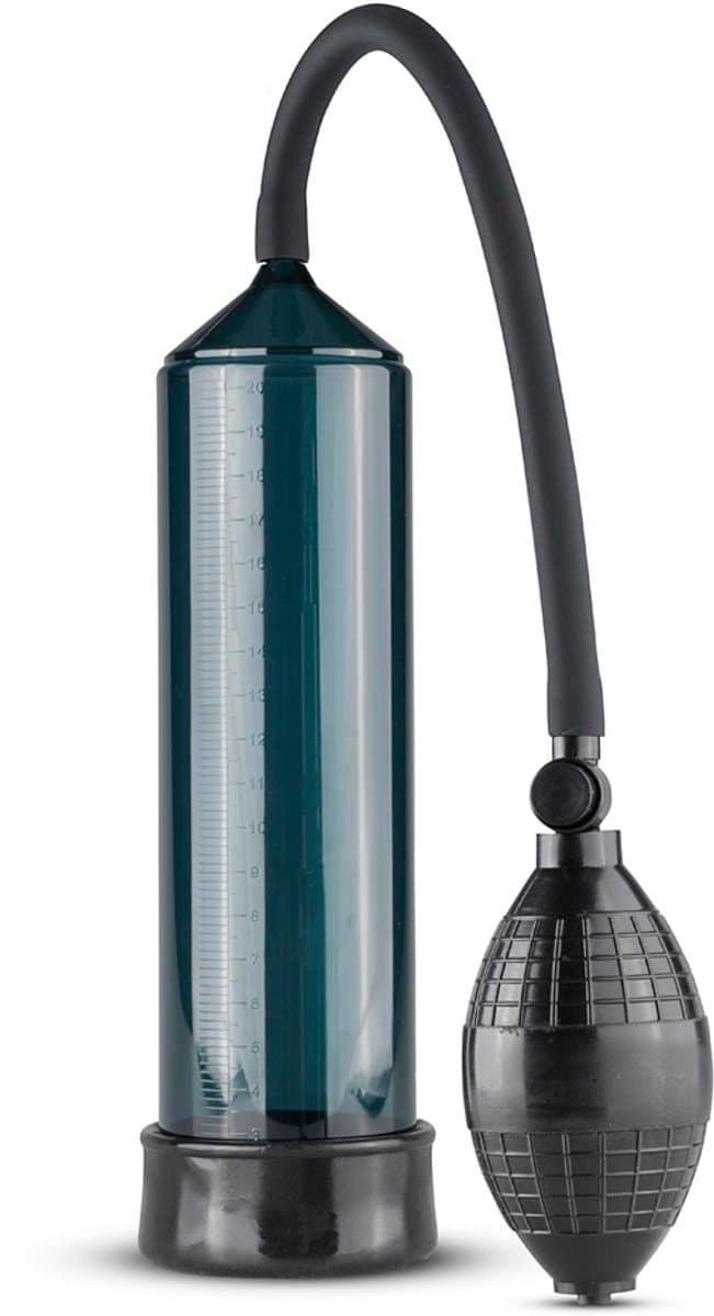 EasyToys - Penispomp met Knijpbal - Sex Toys voor Mannen - Voor een Hardere en Langere Erectie - 20 cm - Zwart — afbeelding 1