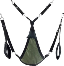Triangle canvas sling - 3 or 4 points - Full set - Kaki — thumbnail 2