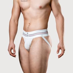 MM Sports The Original No. 10 Jockstrap 3 inch Multipack 1x Black + 1x White - MAAT M - Heren Ondergoed - Jockstrap voor Man - Mannen Jock — thumbnail 4