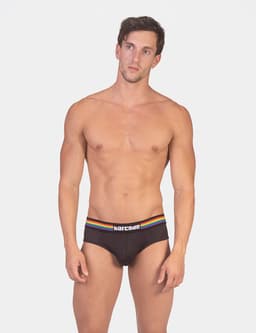 Barcode Berlin Backless Brief Pride Black - MAAT M - Erotisch Heren Ondergoed - Slip voor Man - Sexy mannen Slip — thumbnail 5