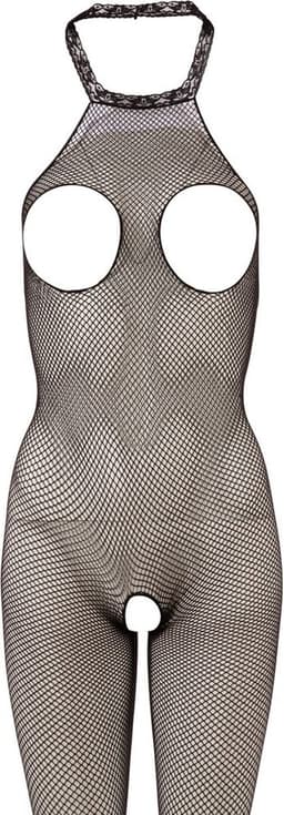 Sexy Lingerie - Catsuit met Open Kruis - Erotische Catsuit - Bodystocking- Open Borsten - S/L — thumbnail 3