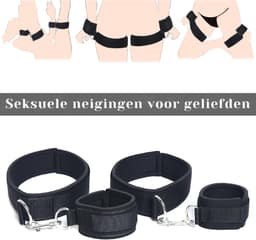 RONN® Benenspreider bdsm - Seksspeeltjes voor Koppel – Erotiek Toys - Sex Sling – Love Swing – Zwart - 16cm x 10cm x 6cm — thumbnail 4