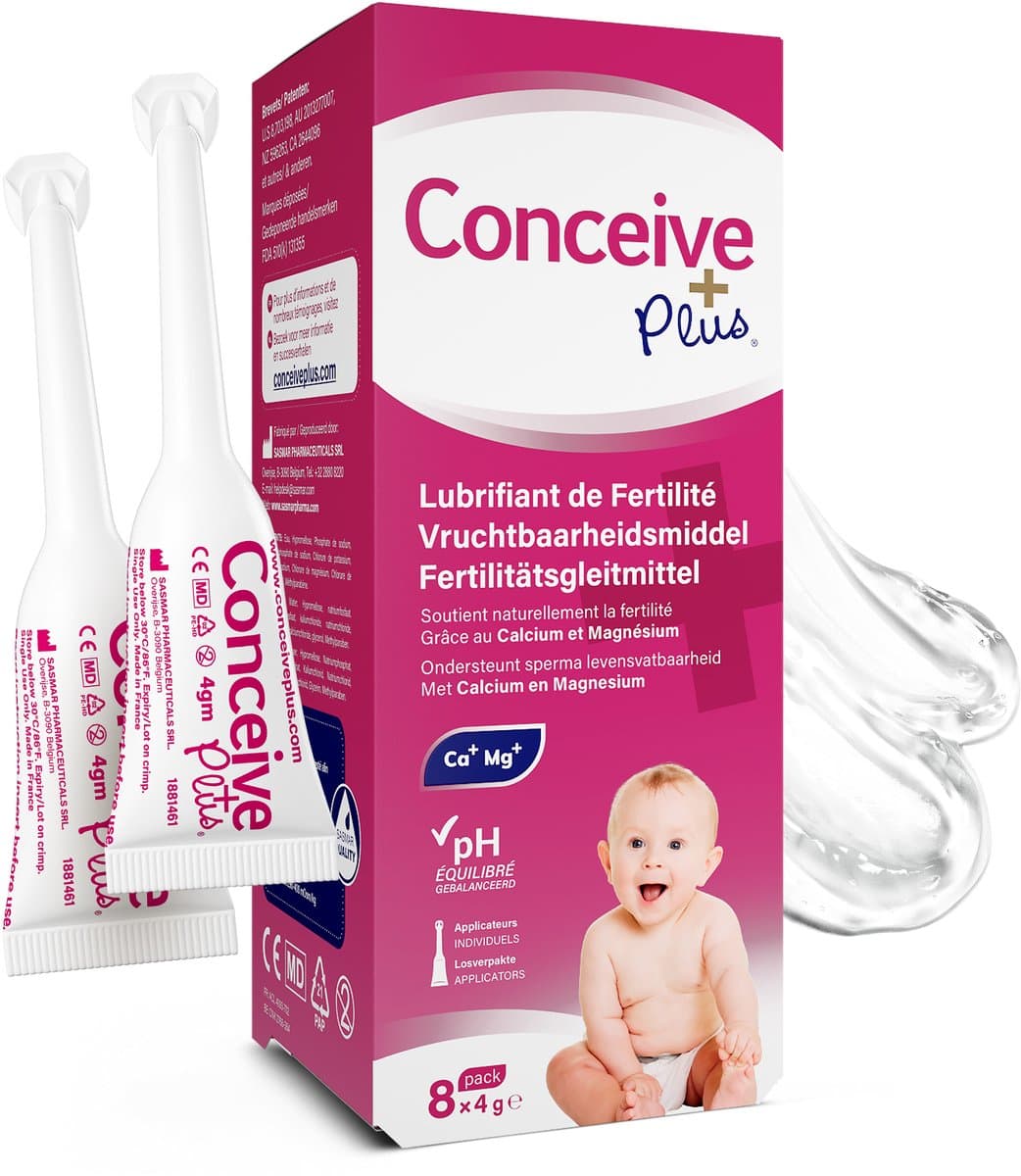 Conceive Plus Vruchtbaarheidsgel | Voor Stellen die Zwanger Proberen te Worden | 8 Voorgevulde Applicators — afbeelding 1