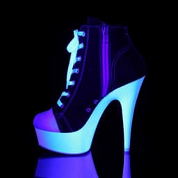 EU 38 = US 8 | DELIGHT-600SK-02 | 6 Heel, 1 3/4 PF Sneaker, Side Zip — thumbnail 3