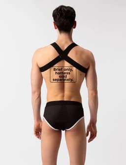 Barcode Berlin Mesh Brief Sicile Black-White - MAAT S - Erotisch Heren Ondergoed - Slip voor Man - Sexy mannen Slip — thumbnail 3