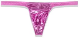Sexy Heren String – Roze Geometrisch Glimmend Patroon – Ademend & Ondeugend Ondergoed - ( L ) | LekkerStout ( LS046 ) — thumbnail 4